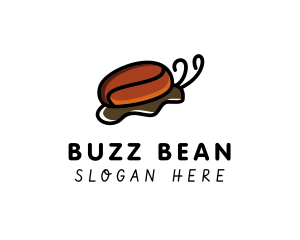 Coffee Bean Snail  logo design