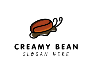 Coffee Bean Snail  logo design