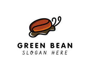 Coffee Bean Snail  logo design