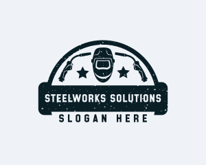 Welding Restoration Metalwork logo design