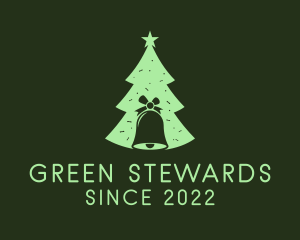 Christmas Bell Tree  logo design