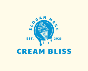 Ice Cream Dessert logo design