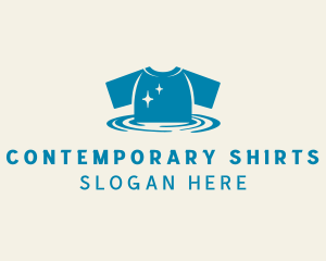 T-shirt Laundry Cleaner logo design