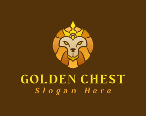 Golden Lion Crown logo design