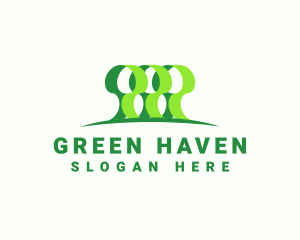 Green Forest Park logo design