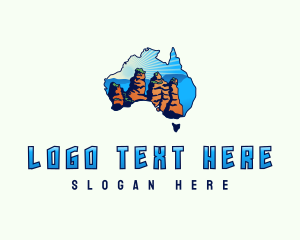 Australia Forest Mountains Logo