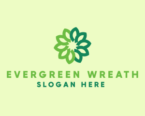 Organic Wreath Spa logo design