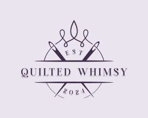 Seamstress Needle Quilting logo