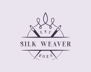 Seamstress Needle Quilting logo design