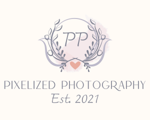 Flower Heart Decor  logo design