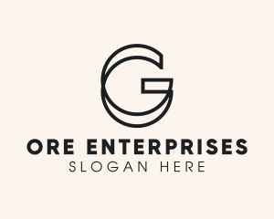 Monoline Letter G Business logo design