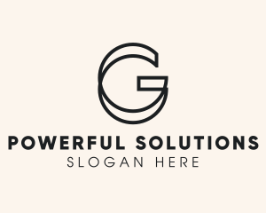 Monoline Letter G Business logo design