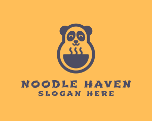 Panda Ramen Noodles logo design