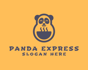 Panda Ramen Noodles logo design