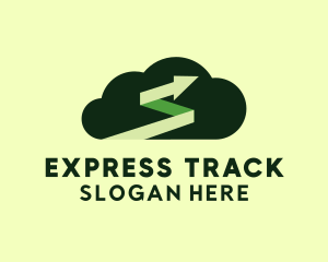 Cloud Arrow Express logo design