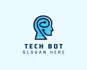 Artificial Intelligence Brain logo