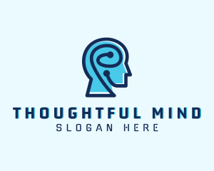 Artificial Intelligence Brain logo design