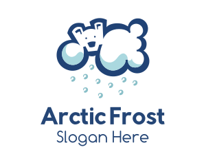 Ice Polar Cloud logo design