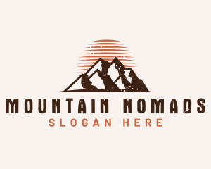 Rustic Mountain Nature logo design