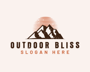 Rustic Mountain Nature logo design