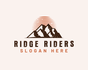 Rustic Mountain Nature logo design