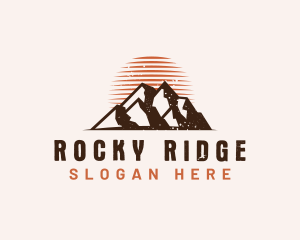 Rustic Mountain Nature logo design