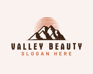 Rustic Mountain Nature logo design