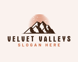 Rustic Mountain Nature logo design