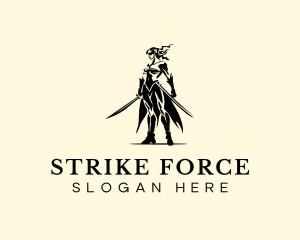 Woman Sword Fighter logo