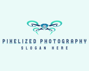 Flying Drone Propeller logo design