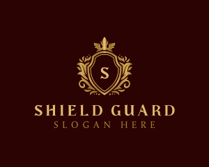 Royal Shield Crown Crest logo design