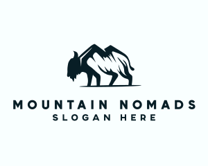 Wild Mountain Buffalo logo design