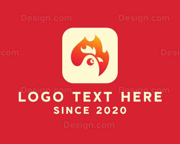 Hot Chicken Restaurant Logo