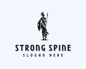 Strong Woman Warrior logo design