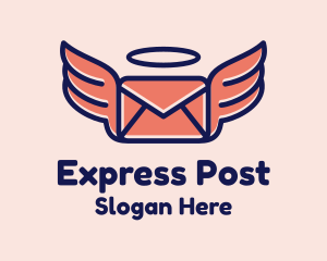 Flying Angel Mail logo design