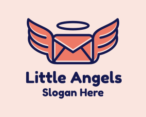 Flying Angel Mail logo design