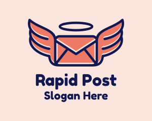 Flying Angel Mail logo design