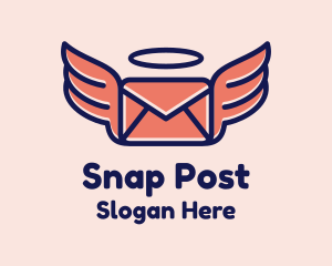 Flying Angel Mail logo design