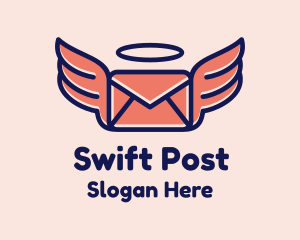 Flying Angel Mail logo design