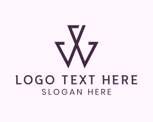 Modern Elegant Letter W logo