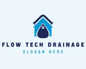 Plumber Water Droplet logo design