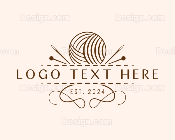 Yarn Sewing Craft Logo