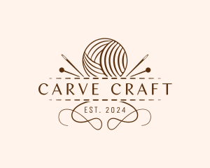 Yarn Sewing Craft logo design