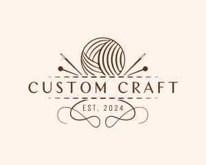 Yarn Sewing Craft logo design