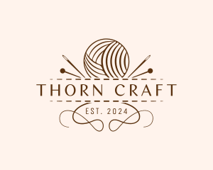 Yarn Sewing Craft logo design