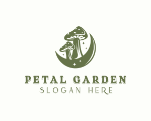 Organic Shiitake Mushroom logo design