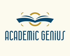 Book Academic Library  logo design