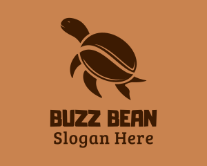 Organic Tortoise Coffee Bean logo design