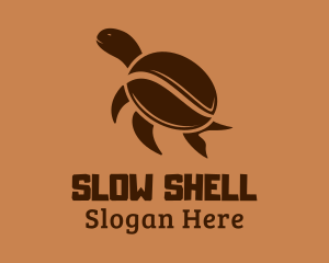 Organic Tortoise Coffee Bean logo design