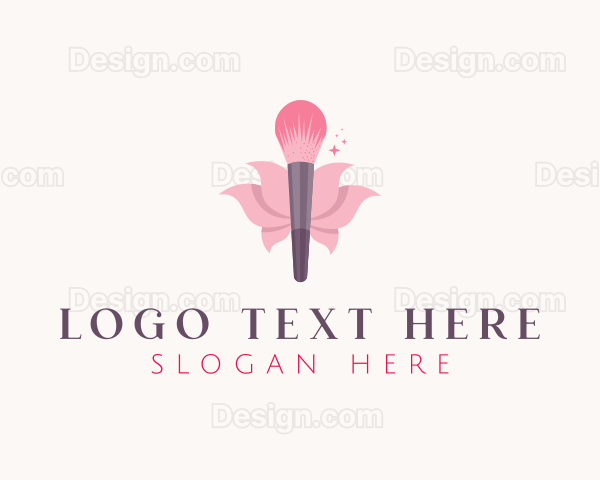 Makeup Brush Cosmetics Logo